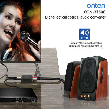 Onten 37506 Digital Optical Coaxial Audio Converter Support 192K-garmade.com