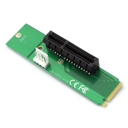 PCI-E 4X Female to NGFF M.2 M Key Male Adapter Converter Card with Power Cable-garmade.com