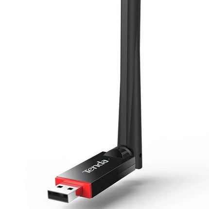 Tenda U6 Portable 300Mbps Wireless USB WiFi Adapter External Receiver Network Card with 6dBi External Antenna(Black)-garmade.com