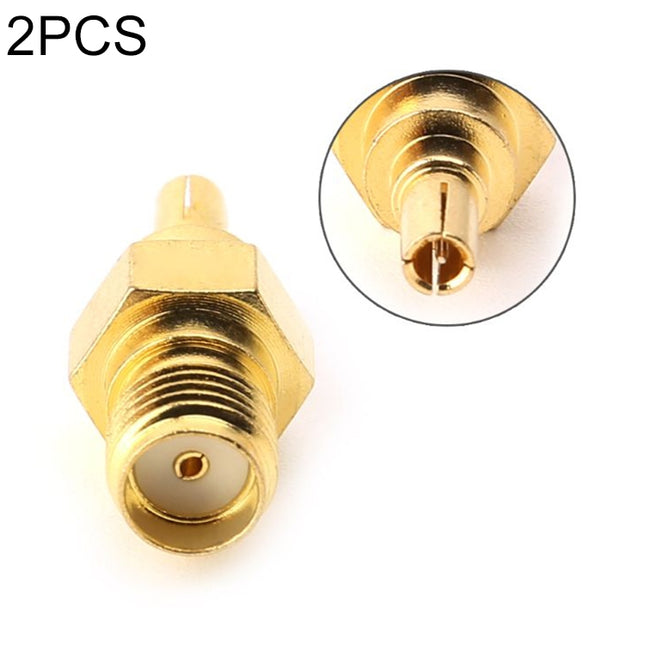 2 PCS SMA Female to CRC9 Male RF Coaxial Connector-garmade.com