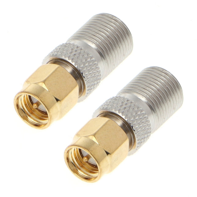 2 PCS SMA Female to F Female RF Coaxial Connector-garmade.com