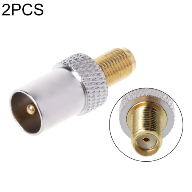 2 PCS SMA Female to TV IEC Male RF Connector-garmade.com