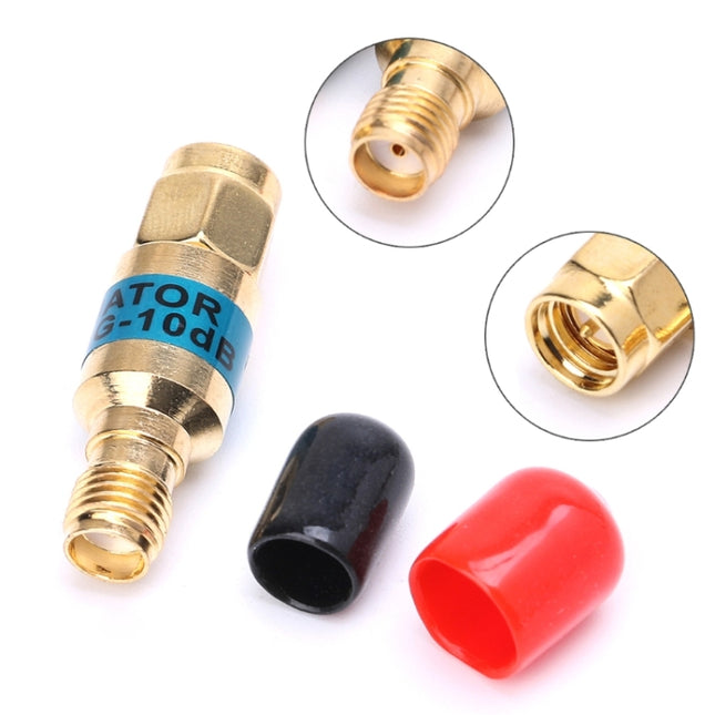 2W 10dBi SMA-JK Male to Female DC-6.0GHz Frequency RF Coaxial Attenuator-garmade.com