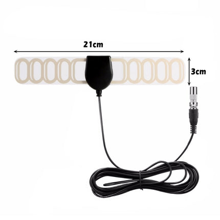 25 Miles Range 20 dBi High Gain Amplified Digital HDTV Indoor TV Antenna with 3.7m Coaxial Cable-garmade.com