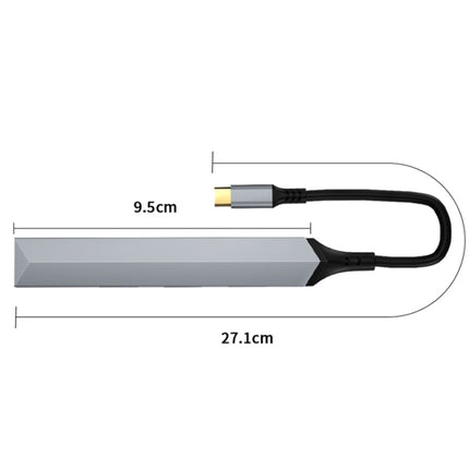 V252 4 in 1 USB-C / Type-C to USB Docking Station HUB Adapter-garmade.com