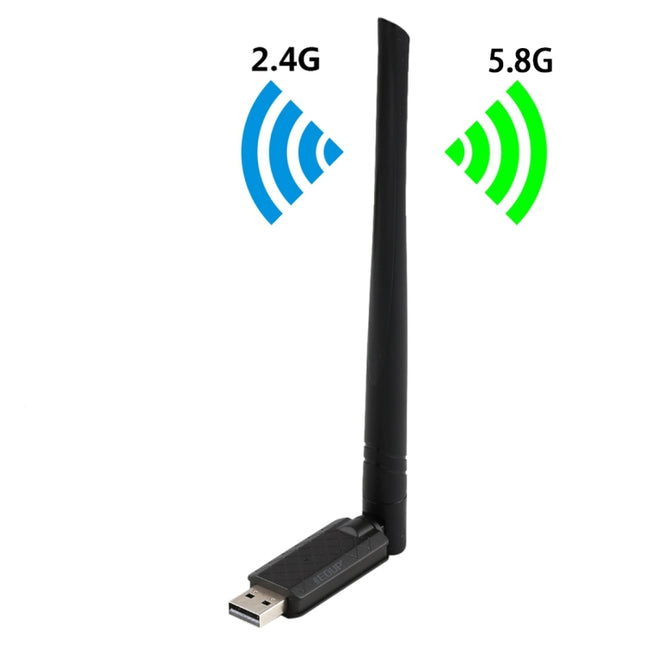 EDUP EP-AC1666 Dual Band 11AC 650Mbps High Speed Wireless USB Adapter WiFi Receiver, Driver Free-garmade.com