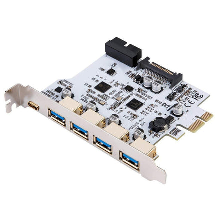 USB3.0 Type-C / USB-C Front Riser Card Dual Core Desktop Computer Motherboard (White)-garmade.com