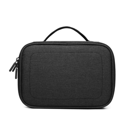 Multi-function Headphone Charger Data Cable Storage Bag, Single Layer Storage Bag, Size: 12x5x26cm(Black)-garmade.com