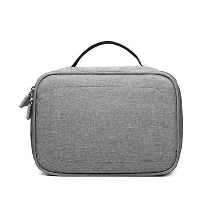 Multi-function Headphone Charger Data Cable Storage Bag, Single Layer Storage Bag, Size: 12x5x26cm (Grey)-garmade.com