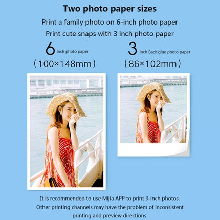Original Xiaomi Mijia 1S Mini Automatic Pocket Photo Printer, US Plug(White)-garmade.com