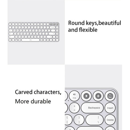 Xiaomi MIIIW 85 Keys 2.4GHz Mini Bluetooth Dual-Mode Wireless Keyboard(Pink)-garmade.com