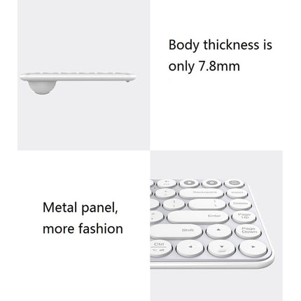 Xiaomi MIIIW 85 Keys 2.4GHz Mini Bluetooth Dual-Mode Wireless Keyboard(Pink)-garmade.com