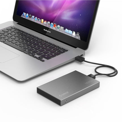 ORICO 2518S3 USB3.0 External Hard Disk Box Storage Case for 7mm & 9.5mm 2.5 inch SATA HDD / SSD (Silver)-garmade.com