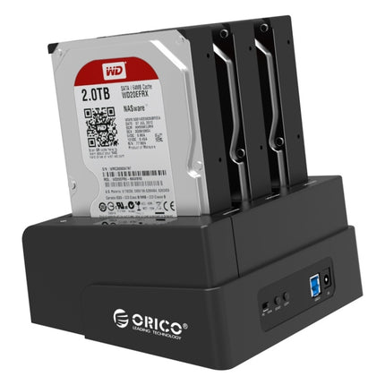 ORICO 6638US3-C 3-bay USB 3.0 Type-B to SATA External Hard Disk Box Storage Case Hard Disk Docking Station / Duplicator for 2.5 inch / 3.5 inch SATA HDD / SSD-garmade.com
