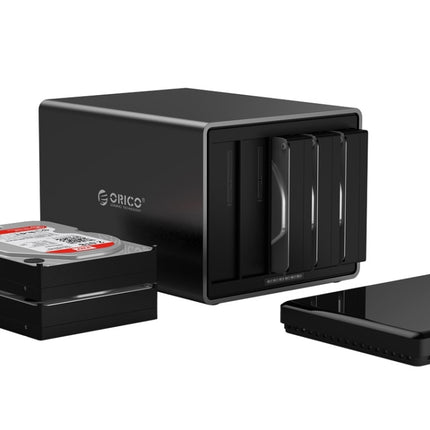 ORICO NS500-RC3 5-bay USB-C / Type-C 3.1 to SATA External Hard Disk Box Storage Case Hard Drive Dock with Raid for 3.5 inch SATA HDD, Support UASP Protocol-garmade.com