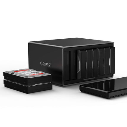 ORICO NS800-U3 8-bay USB 3.0 Type-B to SATA External Hard Disk Box Storage Case Hard Drive Dock for 3.5 inch SATA HDD, Support UASP Protocol-garmade.com