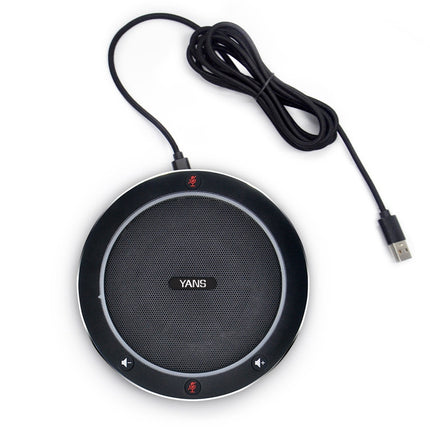 YANS YS-M61 USB Mini Port Video Conference Omnidirectional Microphone (Black)-garmade.com