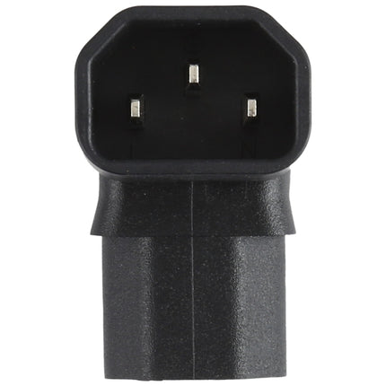 C13 to C14 Elbow (Up) AC Power Plug Adapter Converter Socket-garmade.com
