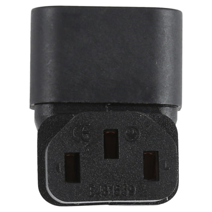 C13 to C14 Elbow (Up) AC Power Plug Adapter Converter Socket-garmade.com