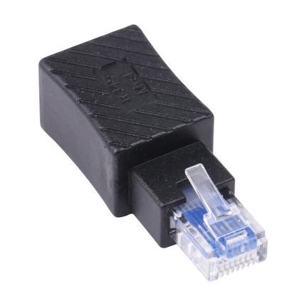 RJ45 Male to Female Converter Straight Extension Adapter for Cat5 Cat6 LAN Ethernet Network Cable-garmade.com