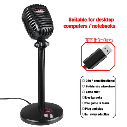 360 Degree Rotatable Driveless USB Voice Chat Device Video Conference Microphone, Cable Length: 2.2m-garmade.com