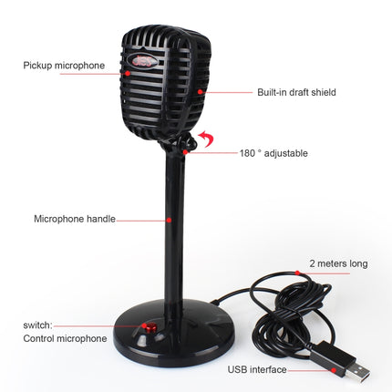 360 Degree Rotatable Driveless USB Voice Chat Device Video Conference Microphone, Cable Length: 2.2m-garmade.com