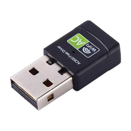 AC600Mbps 2.4GHz & 5GHz Dual Band USB 2.0 WiFi Free Drive Adapter External Network Card-garmade.com