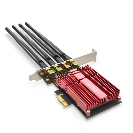 EDUP 9633-800 AC1900Mbps 2.4GHz & 5GHz Dual Band PCI-Express Adapter 4 Antenna External Network Card-garmade.com