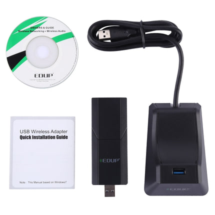 EDUP EP-AC1675 AC1900Mbps 2.4GHz & 5.8GHz Dual Band USB3.0 WiFi Adapter External Network Card-garmade.com