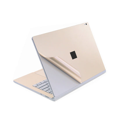 4 in 1 Notebook Shell Protective Film Sticker Set for Microsoft Surface Book 2 15 inch(Gold)-garmade.com