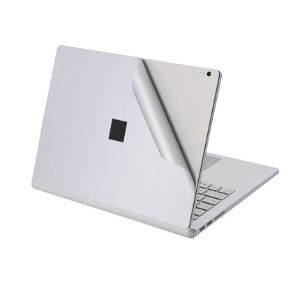 4 in 1 Notebook Shell Protective Film Sticker Set for Microsoft Surface Book 2 15 inch(Silver)-garmade.com