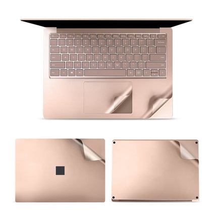 4 in 1 Notebook Shell Protective Film Sticker Set for Microsoft Surface Laptop 3 13.5 inch (Gold)-garmade.com