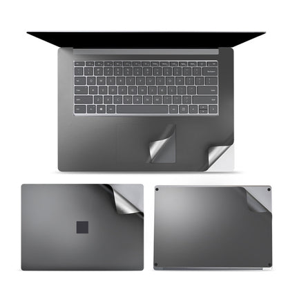 4 in 1 Notebook Shell Protective Film Sticker Set for Microsoft Surface Laptop 3 15 inch (Grey)-garmade.com