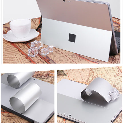 Tablet PC Shell Protective Back Film Sticker for Microsoft Surface Pro 3 (Silver)-garmade.com