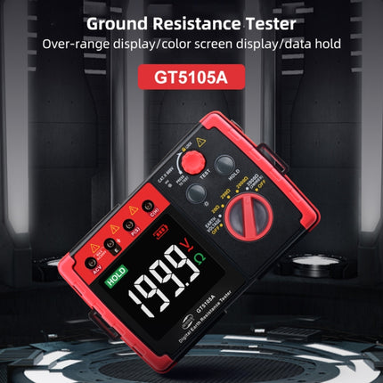 BENETECH GT5105A Professional LCD Digital Resistance Tester Meter Megger Earth Ground Resistance Voltage Tester-garmade.com