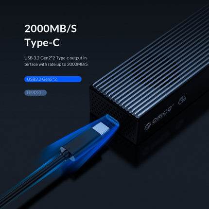 ORICO M2PVC3-G20-GY-BP USB3.2 20Gbps M.2 NVMe SSD Enclosure-garmade.com