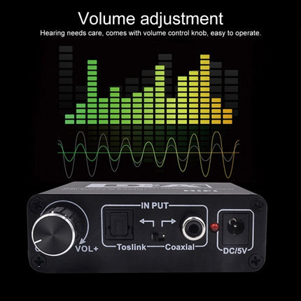NK-C6 Digital to Analog Audio HiFi Headphone Amplifier with Toslink / Coaxial-garmade.com