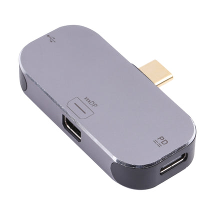 3 in 1 USB-C / Type-C Male to Dual USB-C / Type-C + Mini DP Female Adapter-garmade.com