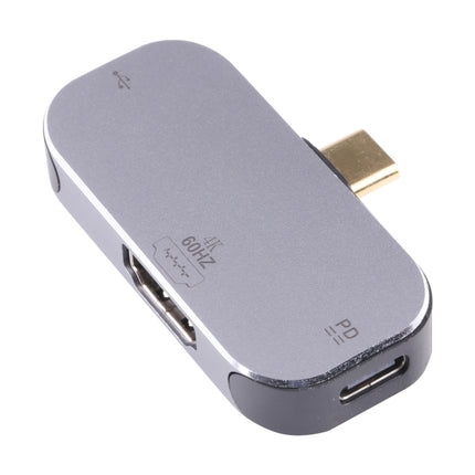 3 in 1 USB-C / Type-C Male to Dual USB-C / Type-C + 4K 60Hz HDMI Female Adapter-garmade.com