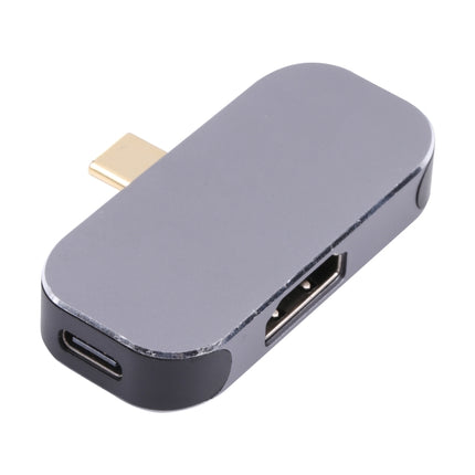 3 in 1 USB-C / Type-C Male to USB-C / Type-C Charging + USB + 4K 60Hz HDMI Female Adapter-garmade.com