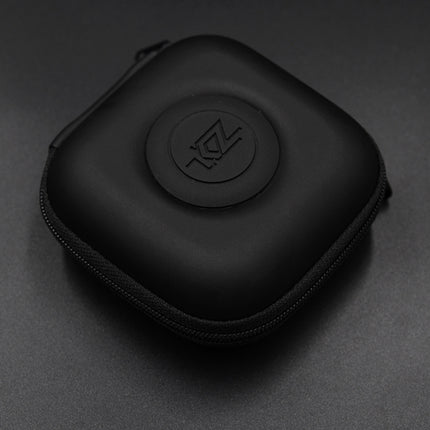 KZ Data Wire Charger Earphone Portable PU Receiving Case(Black)-garmade.com