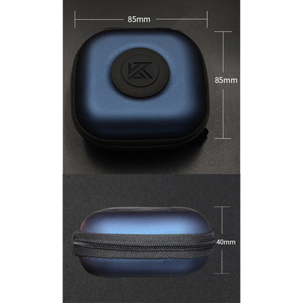 KZ Data Wire Charger Earphone Portable PU Receiving Case(Red)-garmade.com