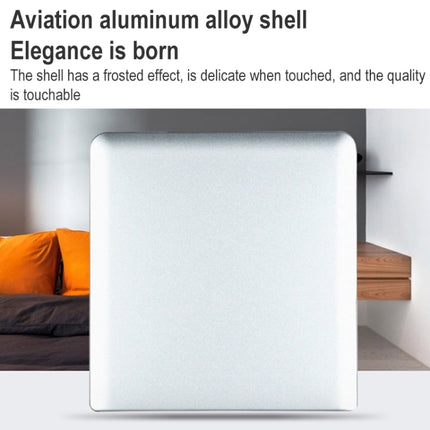 Aluminum Alloy External DVD Recorder USB3.0 Mobile External Desktop Laptop Optical Drive (Blue)-garmade.com