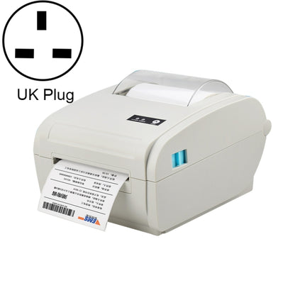 POS-9210 110mm USB POS Receipt Thermal Printer Express Delivery Barcode Label Printer, UK Plug(White)-garmade.com