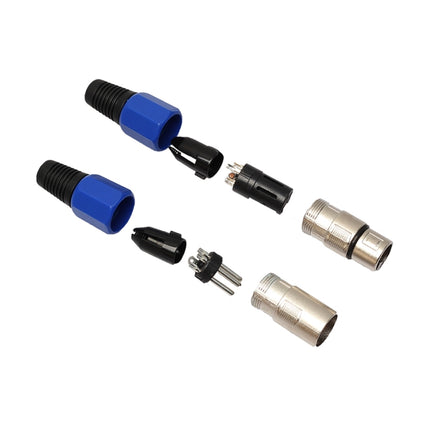 5 Pairs Metal Female Male XLR 3 Pin Jack Socket Plug Audio Connector-garmade.com