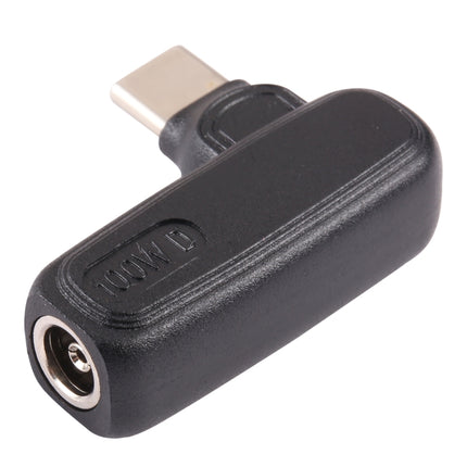 100W 5.5x1.7mm Female to USB-C/Type-C Male Plug Laptop Adapter Connector-garmade.com