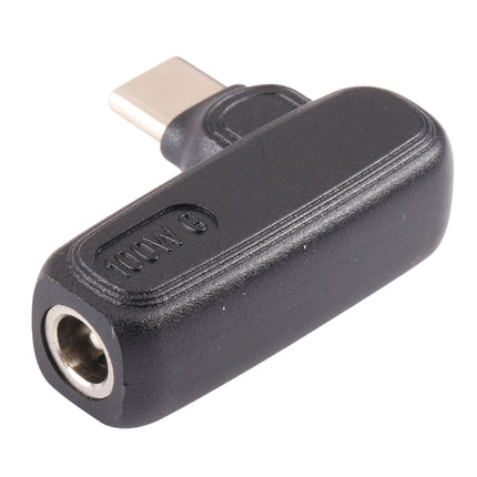 100W 5.5x2.5mm Female to USB-C/Type-C Male Plug Laptop Adapter Connector-garmade.com