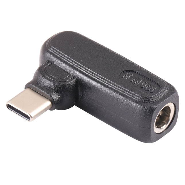 100W 5.5x2.1mm Female to USB-C/Type-C Male Plug Laptop Adapter Connector-garmade.com