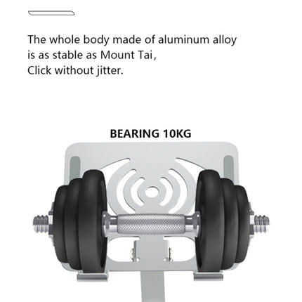 L-14 Aluminum Alloy Foldable Rotating Laptop/Tablet Stand(Grey)-garmade.com
