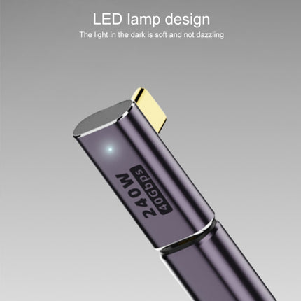 240W USB-C/Type-C Female to USB-C/Type-C Female 40Gbps Straight Adapter with Light-garmade.com